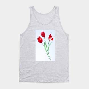 Red Tulips Tank Top